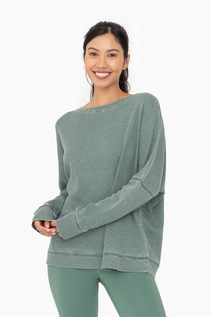 Waffle Ribbed Pullover