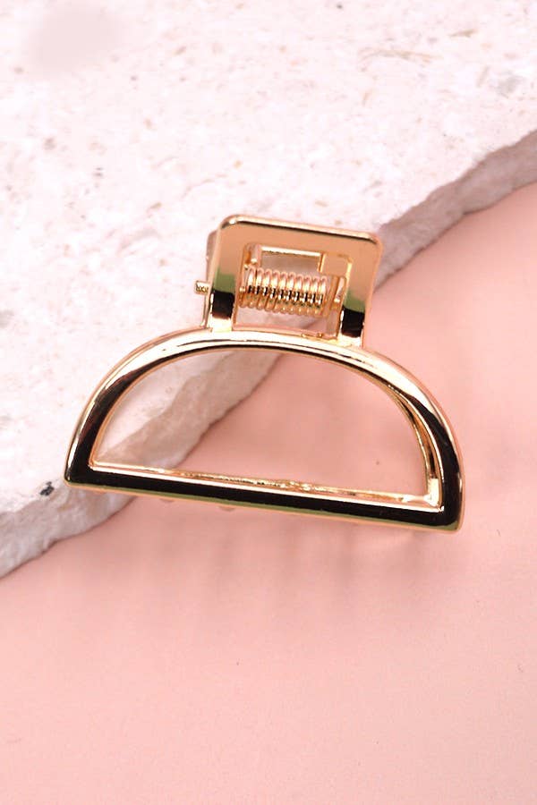 Mini gold hair claw clips